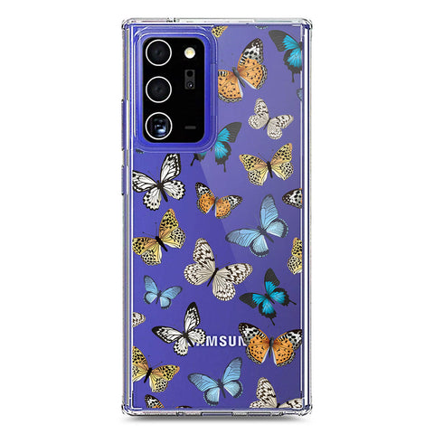 Samsung Galaxy Note 20 Ultra Cover - O'Nation Butterfly Dreams Series 1 - Clear Phone Case - Soft Silicon Borders