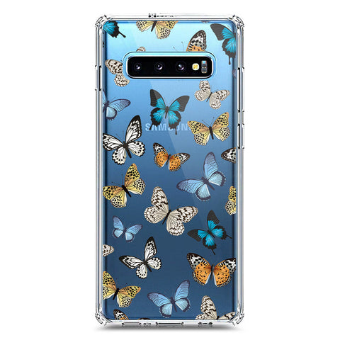 Samsung Galaxy S10 Plus Cover - O'Nation Butterfly Dreams Series 1 - Clear Phone Case - Soft Silicon Borders