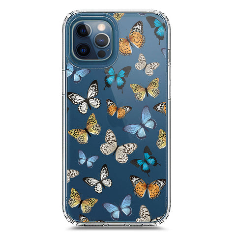 iPhone 12 Pro Max Cover - O'Nation Butterfly Dreams Series 1 - Clear Phone Case - Soft Silicon Borders