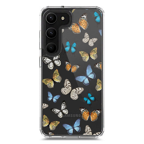 Samsung Galaxy S23 5G Cover - O'Nation Butterfly Dreams Series 1 - Clear Phone Case - Soft Silicon Borders