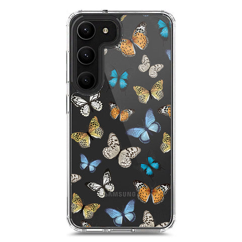 Samsung Galaxy S23 Plus 5G Cover - O'Nation Butterfly Dreams Series 1 - Clear Phone Case - Soft Silicon Borders