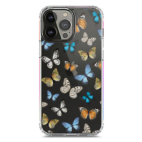 iPhone 13 Pro Max Cover - O'Nation Butterfly Dreams Series 1 - Clear Phone Case - Soft Silicon Borders