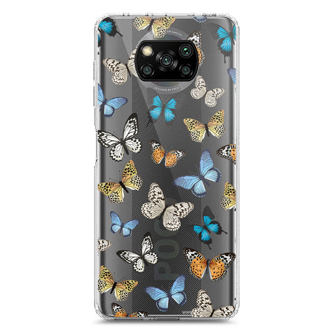 Xiaomi Poco X3 Cover - O'Nation Butterfly Dreams Series 1 - Clear Phone Case - Soft Silicon Borders