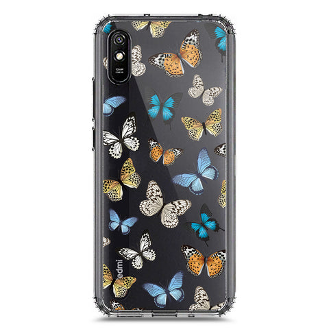 Xiaomi Redmi 9A Cover - O'Nation Butterfly Dreams Series 1 - Clear Phone Case - Soft Silicon Borders