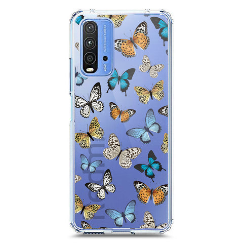 Xiaomi Redmi 9T Cover - O'Nation Butterfly Dreams Series 1 - Clear Phone Case - Soft Silicon Borders