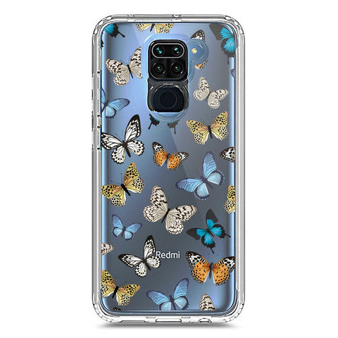 Xiaomi Redmi Note 9 Cover - O'Nation Butterfly Dreams Series 1 - Clear Phone Case - Soft Silicon Borders