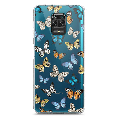 Xiaomi Redmi Note 9S Cover - O'Nation Butterfly Dreams Series 1 - Clear Phone Case - Soft Silicon Borders