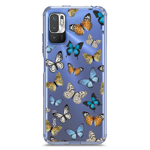 Xiaomi Redmi Note 10T 5G Cover - O'Nation Butterfly Dreams Series 1 - Clear Phone Case - Soft Silicon Borders