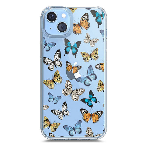 iPhone 14 Plus Cover - O'Nation Butterfly Dreams Series 1 - Clear Phone Case - Soft Silicon Borders
