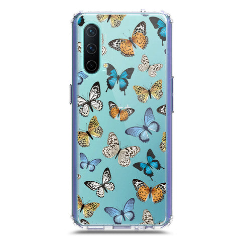 OnePlus Nord CE 5G Cover - O'Nation Butterfly Dreams Series 1 - Clear Phone Case - Soft Silicon Borders