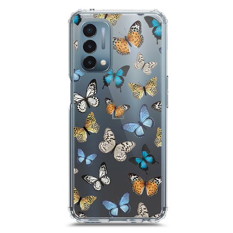 OnePlus Nord N200 5G Cover - O'Nation Butterfly Dreams Series 1 - Clear Phone Case - Soft Silicon Borders