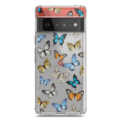 Google Pixel 6 Pro Cover - O'Nation Butterfly Dreams Series 1 - Clear Phone Case - Soft Silicon Borders