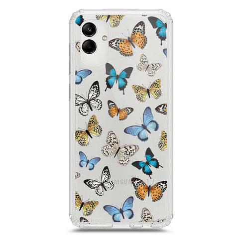 Samsung Galaxy A02s Cover - O'Nation Butterfly Dreams Series 1 - Clear Phone Case - Soft Silicon Borders