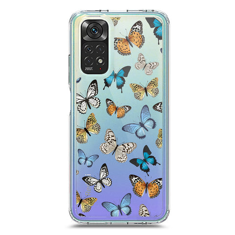 Xiaomi Redmi Note 11S Cover - O'Nation Butterfly Dreams Series 1 - Clear Phone Case - Soft Silicon Borders