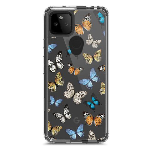 Google Pixel 5a 5G Cover - O'Nation Butterfly Dreams Series 1 - Clear Phone Case - Soft Silicon Borders