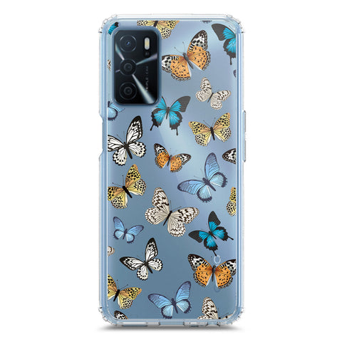 Oppo A16 Cover - O'Nation Butterfly Dreams Series 1 - Clear Phone Case - Soft Silicon Borders