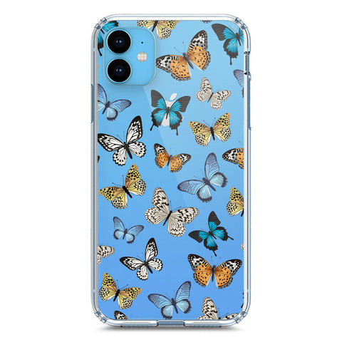 iPhone 11 Cover - O'Nation Butterfly Dreams Series 1 - Clear Phone Case - Soft Silicon Borders