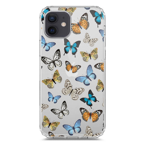 iPhone 12 Cover - O'Nation Butterfly Dreams Series 1 - Clear Phone Case - Soft Silicon Borders