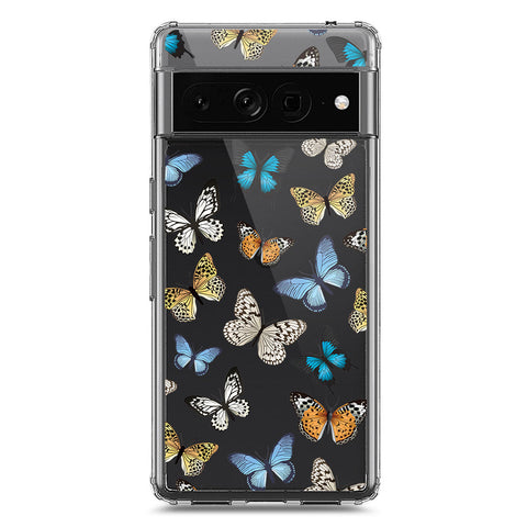 Google Pixel 7 Pro Cover - O'Nation Butterfly Dreams Series 1 - Clear Phone Case - Soft Silicon Borders