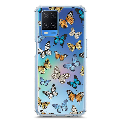 Oppo A54 4G Cover - O'Nation Butterfly Dreams Series 1 - Clear Phone Case - Soft Silicon Borders