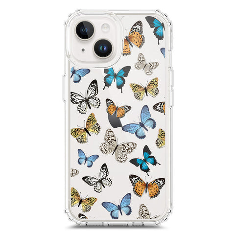 iPhone 15 Cover - O'Nation Butterfly Dreams Series 1 - Clear Phone Case - Soft Silicon Borders