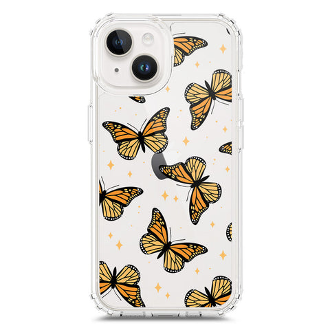 iPhone 15 Plus Cover - O'Nation Butterfly Dreams Series 1 - Clear Phone Case - Soft Silicon Borders
