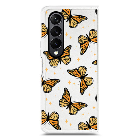 Samsung Galaxy Z Fold 4 5G Cover - O'Nation Butterfly Dreams Series 1 - Clear Phone Case - Soft Silicon Borders