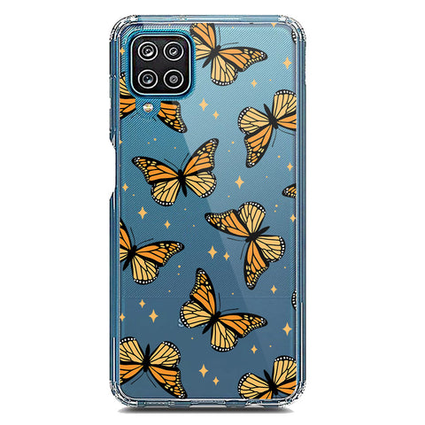 Samsung Galaxy A12 Nacho Cover - O'Nation Butterfly Dreams Series 1 - Clear Phone Case - Soft Silicon Borders