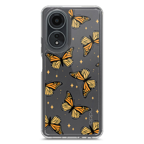 Oppo A58 4G Cover - O'Nation Butterfly Dreams Series 1 - Clear Phone Case - Soft Silicon Borders
