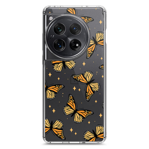 OnePlus 12 Cover - O'Nation Butterfly Dreams Series 1 - Clear Phone Case - Soft Silicon Borders