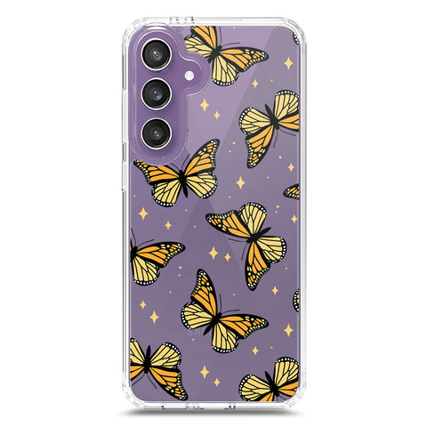 Samsung Galaxy S23 FE Cover - O'Nation Butterfly Dreams Series 1 - Clear Phone Case - Soft Silicon Borders