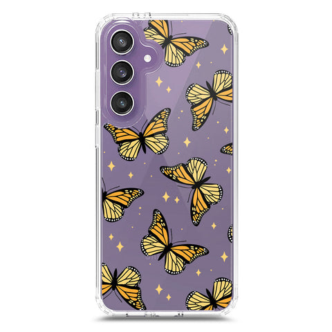 Samsung Galaxy S24 Plus Cover - O'Nation Butterfly Dreams Series 1 - Clear Phone Case - Soft Silicon Borders