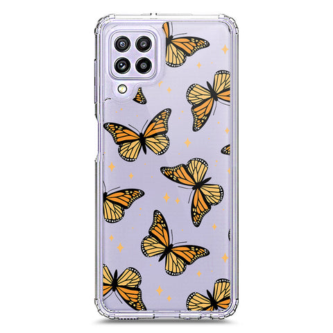 Samsung Galaxy M22 Cover - O'Nation Butterfly Dreams Series 1 - Clear Phone Case - Soft Silicon Borders