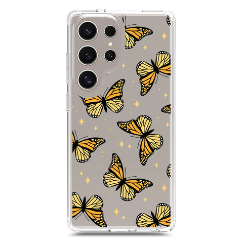 Samsung Galaxy S25 Ultra Cover - O'Nation Butterfly Dreams Series 1 - Clear Phone Case - Soft Silicon Borders