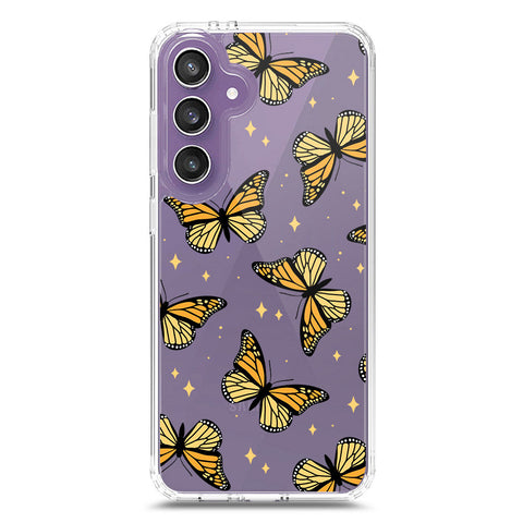 Samsung Galaxy S24 FE Cover - O'Nation Butterfly Dreams Series 1 - Clear Phone Case - Soft Silicon Borders
