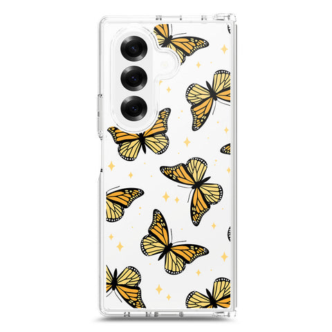 Samsung Galaxy Z Fold 7 Cover - O'Nation Butterfly Dreams Series 1 - Clear Phone Case - Soft Silicon Borders
