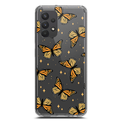 Samsung Galaxy A32 Cover - O'Nation Butterfly Dreams Series 1 - Clear Phone Case - Soft Silicon Borders