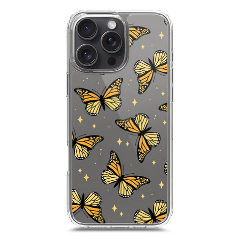 iPhone 16 Pro Max Cover - O'Nation Butterfly Dreams Series 1 - Clear Phone Case - Soft Silicon Borders