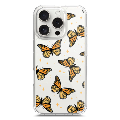 iPhone 16 Pro Cover - O'Nation Butterfly Dreams Series 1 - Clear Phone Case - Soft Silicon Borders
