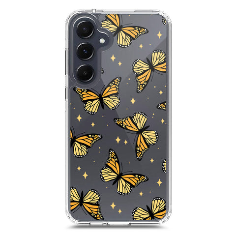 Samsung Galaxy A35 Cover - O'Nation Butterfly Dreams Series 1 - Clear Phone Case - Soft Silicon Borders