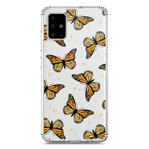 Samsung Galaxy A51 Cover - O'Nation Butterfly Dreams Series 1 - Clear Phone Case - Soft Silicon Borders