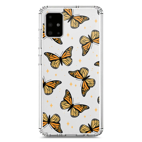Samsung Galaxy A71 Cover - O'Nation Butterfly Dreams Series 1 - Clear Phone Case - Soft Silicon Borders