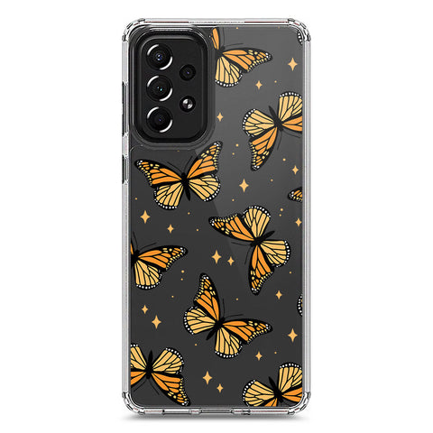Samsung Galaxy A73 5G Cover - O'Nation Butterfly Dreams Series 1 - Clear Phone Case - Soft Silicon Borders