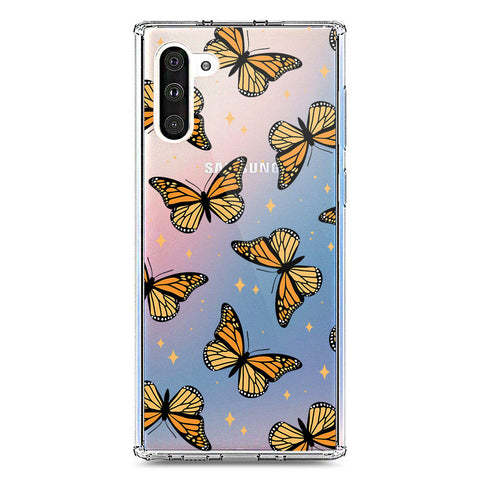 Samsung Galaxy Note 10 Cover - O'Nation Butterfly Dreams Series 1 - Clear Phone Case - Soft Silicon Borders