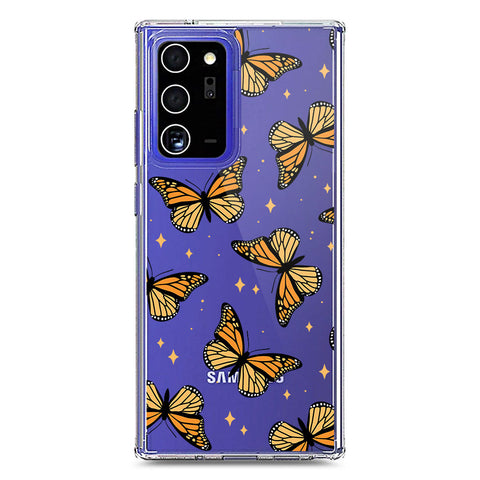 Samsung Galaxy Note 20 Ultra Cover - O'Nation Butterfly Dreams Series 1 - Clear Phone Case - Soft Silicon Borders
