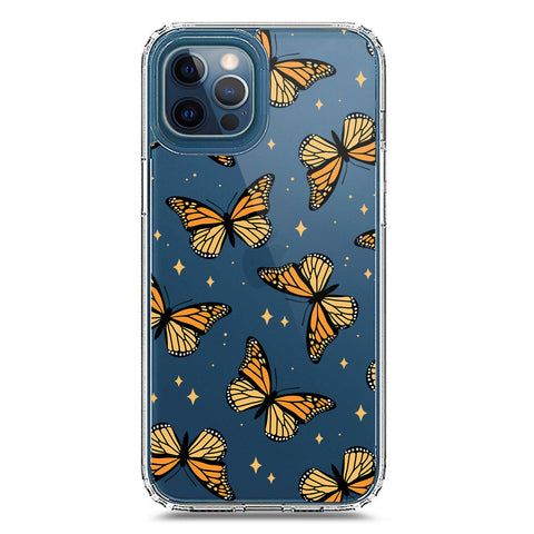 iPhone 12 Pro Max Cover - O'Nation Butterfly Dreams Series 1 - Clear Phone Case - Soft Silicon Borders