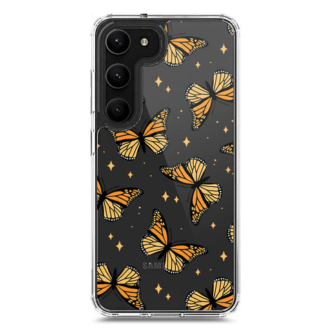 Samsung Galaxy S23 5G Cover - O'Nation Butterfly Dreams Series 1 - Clear Phone Case - Soft Silicon Borders