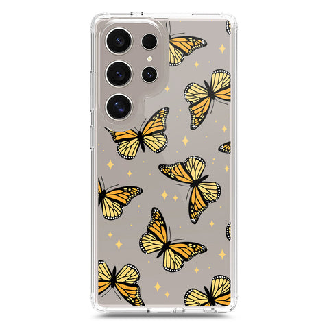 Samsung Galaxy S23 Ultra 5G Cover - O'Nation Butterfly Dreams Series 1 - Clear Phone Case - Soft Silicon Borders