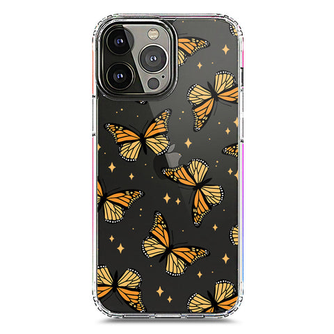 iPhone 13 Pro Max Cover - O'Nation Butterfly Dreams Series 1 - Clear Phone Case - Soft Silicon Borders