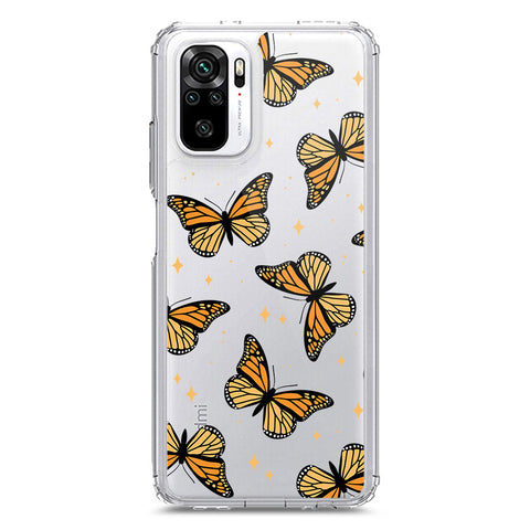 Xiaomi Redmi Note 10S Cover - O'Nation Butterfly Dreams Series 1 - Clear Phone Case - Soft Silicon Borders